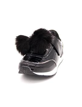 Zapato Sport FRESAS Niña Negro Pompón 51122 
