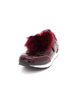 Zapato Sport FRESAS Niña Burdeos Pompón 51122 