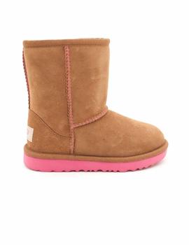 Botín UGG Niña Con Pelo Serraje Camel 1017703