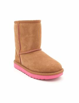 Botín UGG Niña Con Pelo Serraje Camel 1017703