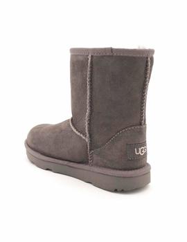 Botín UGG Niña Con Pelo Serraje Gris 1017703T