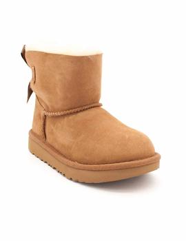 Botín UGG Niña Con Pelo Serraje Camel Lazo 1017397