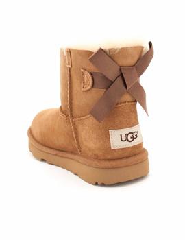 Botín UGG Niña Con Pelo Serraje Camel Lazo 1017397