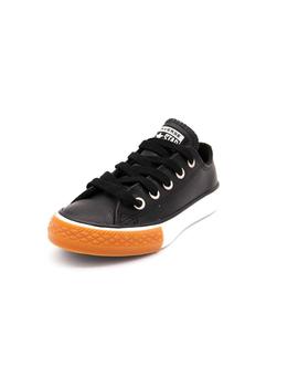 Deportivo CONVERSE Niño Piel Negro Cordón 661868C