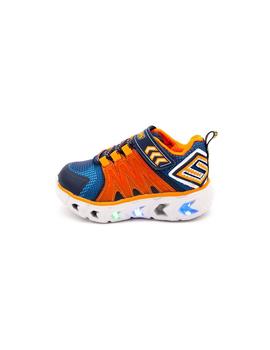 Deportivo Luces SKECHERS Niño Marino Velcro 90585N