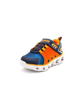 Zapatilla Luces SKECHERS Niño Marino Velcro 90585N