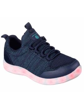 Deportivo con luces Skechers Niño 90642 Marino