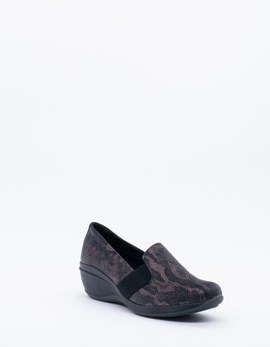 Zapato Ruth Arcopédico negro/ marrón para mujer