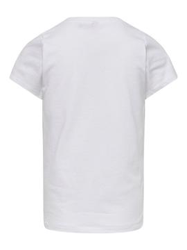 Camiseta Only 15193769 blanco para niña